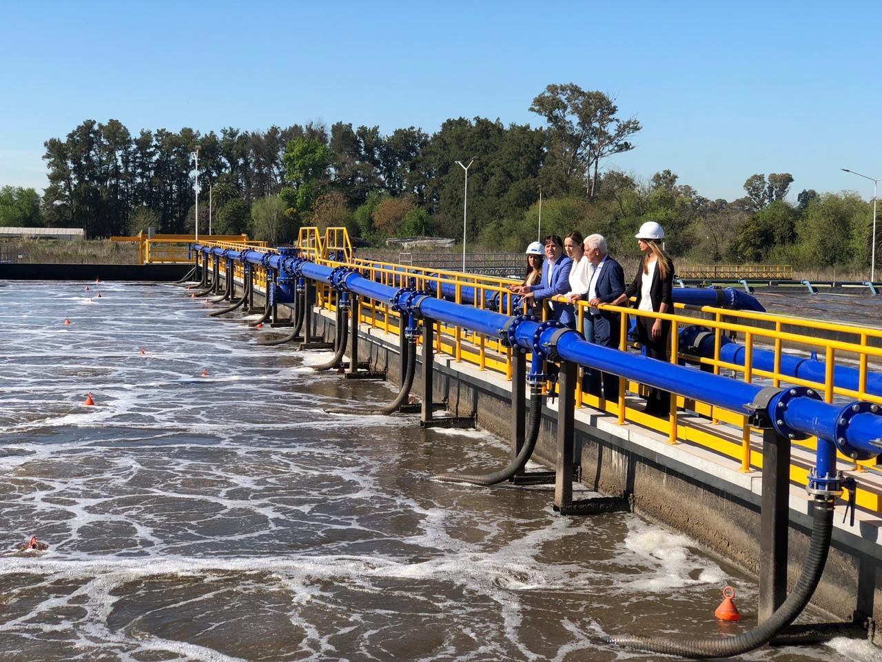 Con la presencia de Vidal, se inauguró la nueva planta depuradora de ABSA
