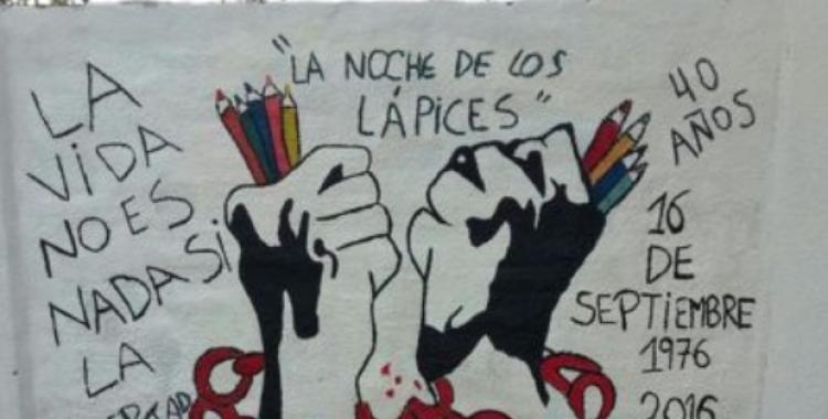 Se realizará una actividad en conmemoración a los 43 años de la "Noche de los Lápices"