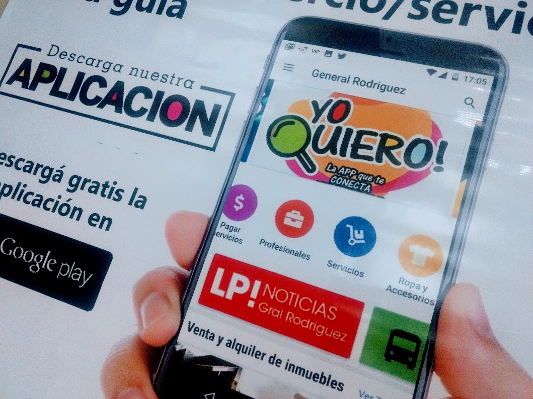 Gral. Rodríguez tiene ahora una aplicación para encontrar todo rápido: "Yo Quiero"