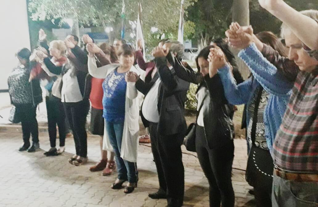 Fieles celebraron el Día de la Iglesia Evangélica en la Plaza Central