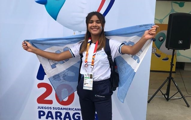 Una atleta rodriguense juvenil ganó dos medallas en los Juegos Sudamericanos Escolares 2019