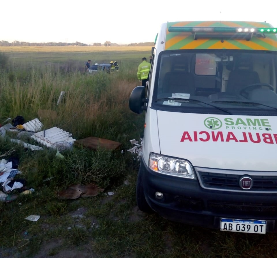 Dos autos despistaron luego de un fuerte choque sobre la Ruta 28