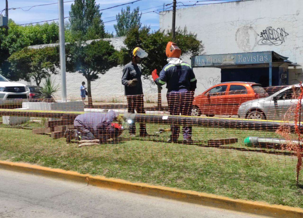 Corte de arterias céntricas por una nueva tubería de gas