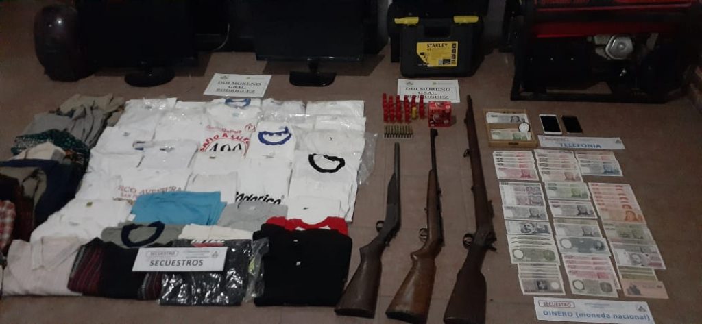 Allanamientos en San Bernardo dieron con el botín de una entradera de días atrás