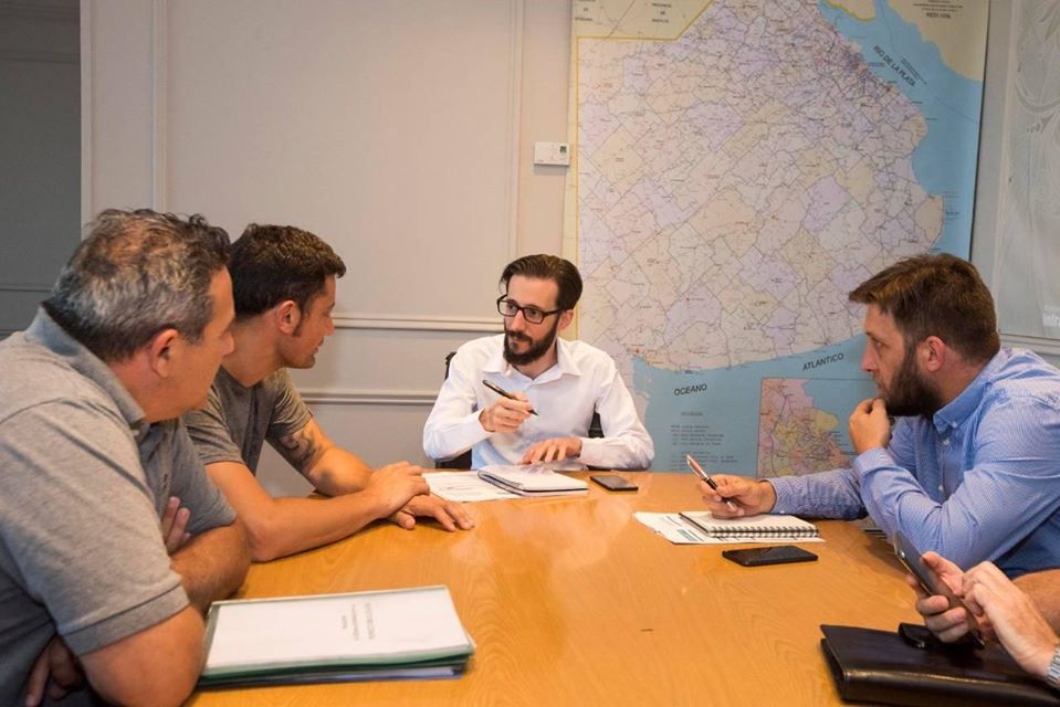 García se reunió con el ministro de Infraestructura y Servicios Públicos provincial