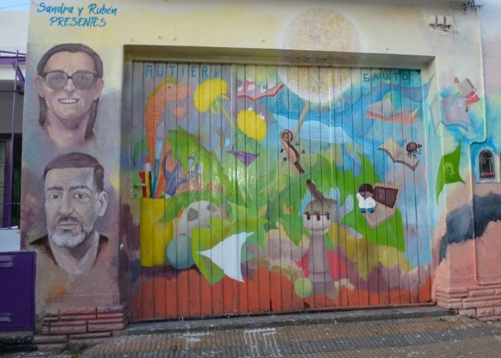 Se inauguró el mural en homenaje a Sandra y Rubén, víctimas de la tragedia escolar de Moreno