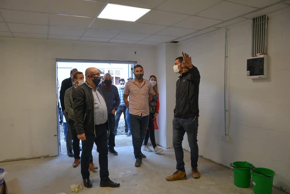 Directivos del Hospital Posadas visitaron el hospital modular para coordinar su puesta en marcha