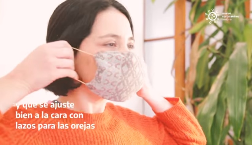 Video: el tutorial que difunden desde el Gobierno para hacer un barbijo casero