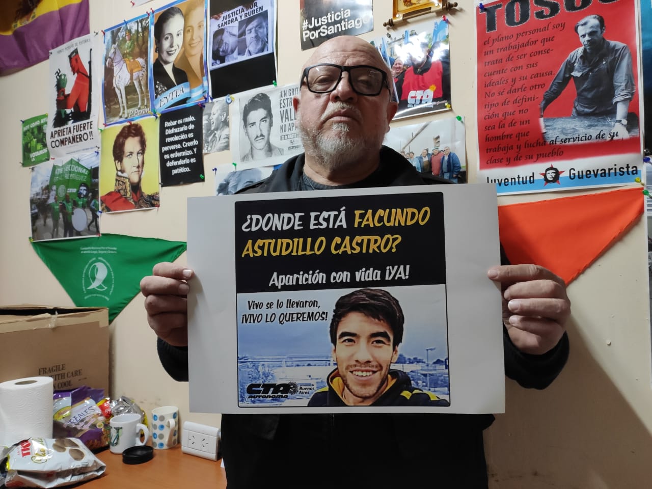 La CTA Autónoma local exige la aparición con vida de Facundo Astudillo Castro