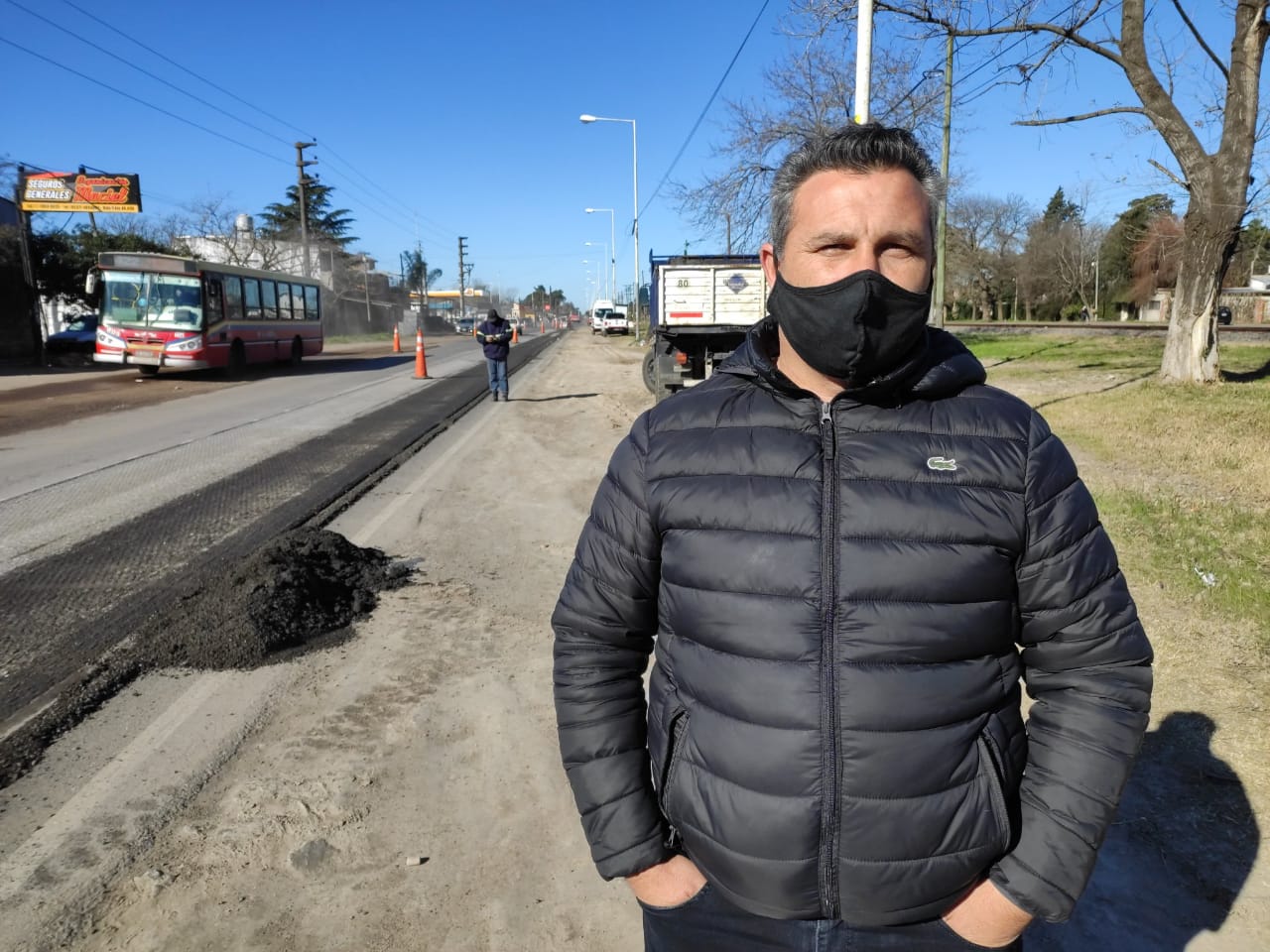 Mauricio Ríos, sobre la obra en Ruta 7: "También se van a reparar las banquinas"