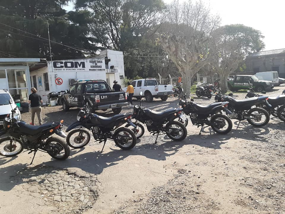 Seguridad municipal conformó un “grupo operativo de prevención” con motos recuperadas y restauradas