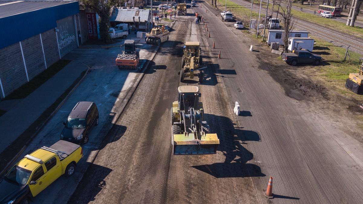 Autoridades provinciales recorrieron las obras en Ruta 7