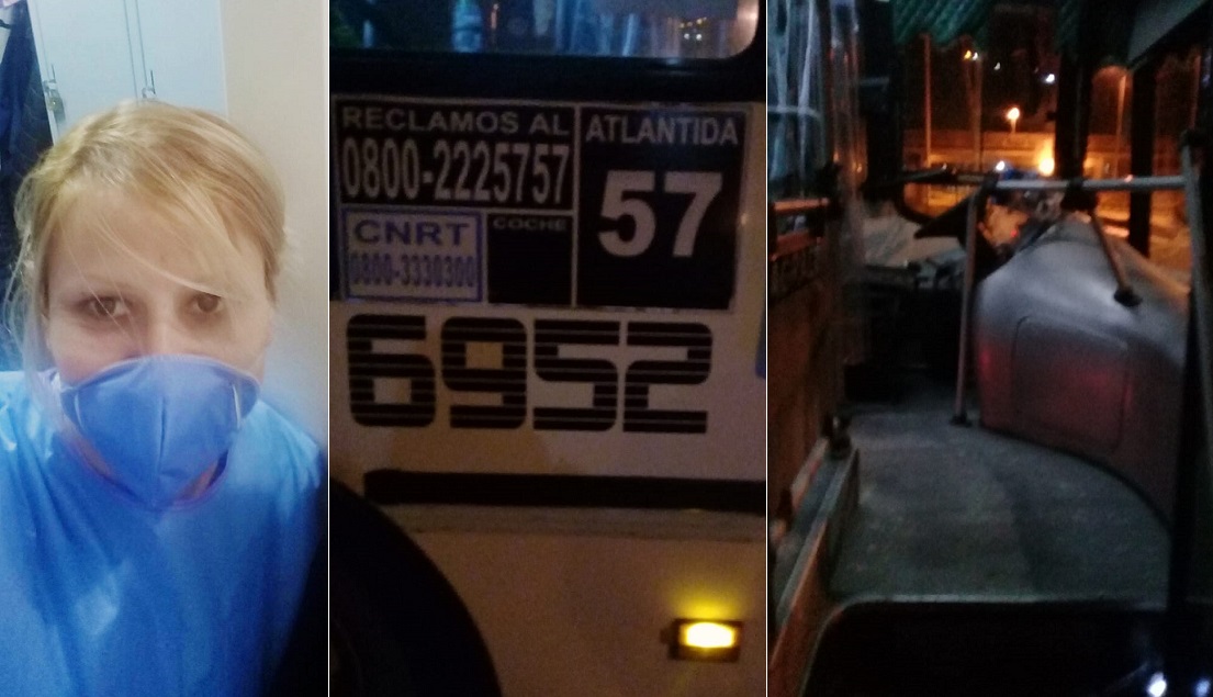 ENFERMERA DENUNCIO CHOFER OBLIGO BAJAR COLECTIVO