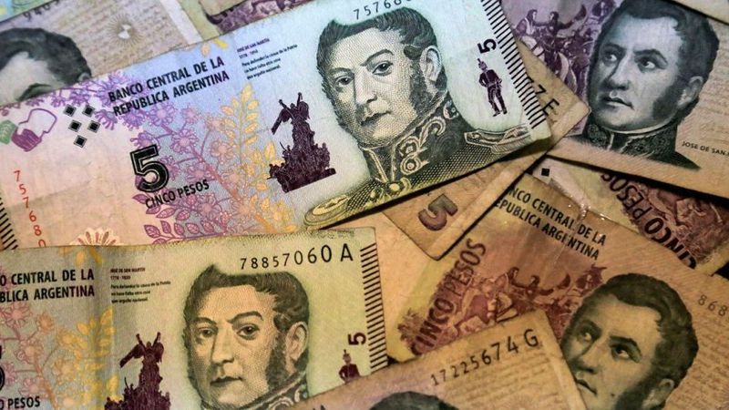 billetes 5 pesos