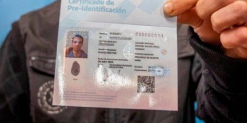 Lanzaron un certificado de pre-identificación para personas no registradas