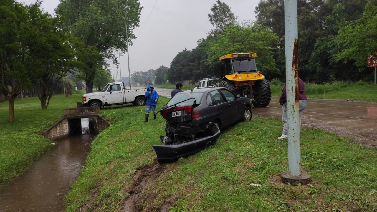 Otro accidente en la mañana del domingo: dos autos y una colisión en Ruta 24