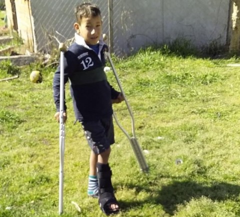 Eliel, un guerrero de nueve años del barrio Parque Rivadavia