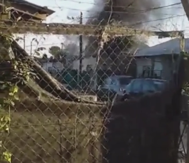 Incendio en una casa del barrio Virgen del Carmen