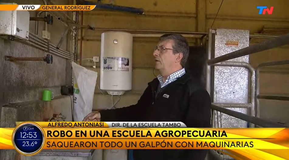 Saquearon una escuela agropecuaria de General Rodríguez