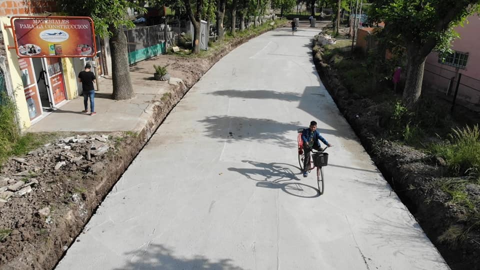 Informaron pavimentación de calles en distintos barrios