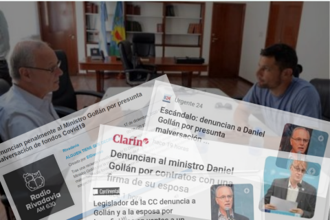 El escándalo por la denuncia a Gollan, García y Galván llegó a medios nacionales