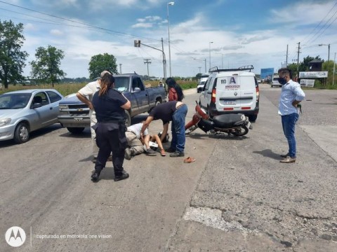 Una menor tuvo una grave lesión tras un choque en Corrientes y Ruta 24