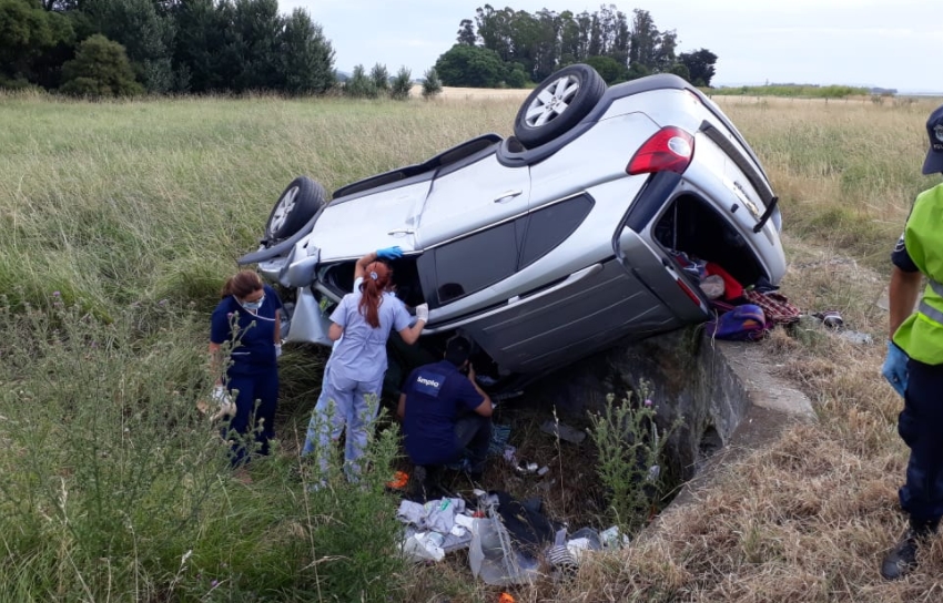 Tras un vuelco en Balcarce perdió la vida una reconocida vecina rodriguense