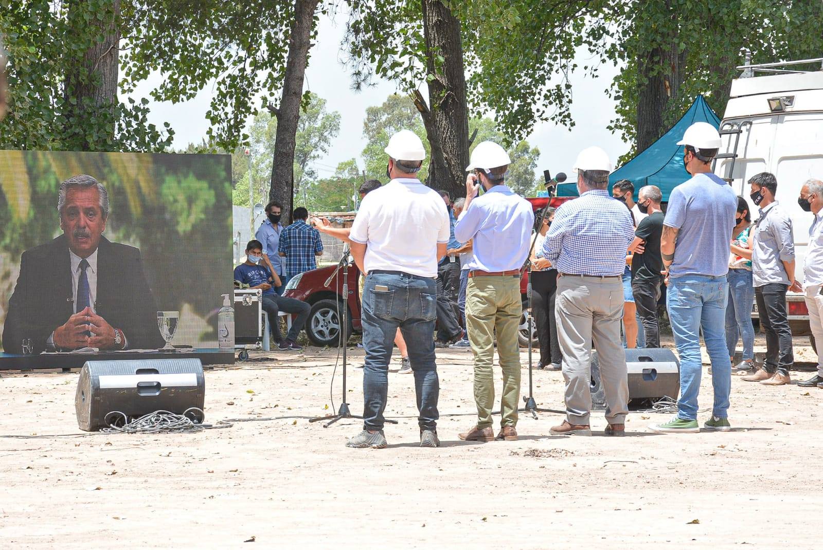 Alberto Fernández anunció el inicio del Plan Hidráulico en tres barrios rodriguenses