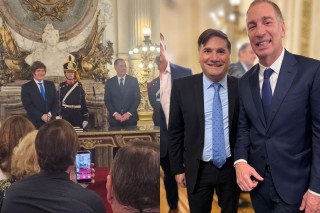 Darío Kubar, en Casa Rosada: hubo foto con Diego Santilli y con Karina Milei