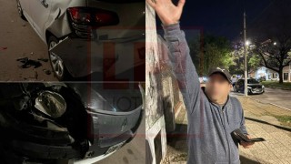 Conductor en estado de ebriedad chocó un auto estacionado en pleno casco urbano: sería chofer de aplicación