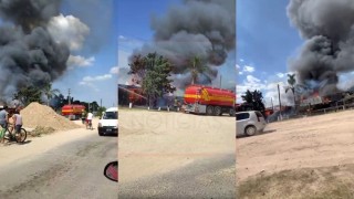 Impactante: se prendi&oacute; fuego una propiedad sobre la Av. Balb&iacute;n donde funciona un local bailable