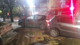 Choque en pleno centro de General Rodr&iacute;guez: dos conductores fueron hospitalizados