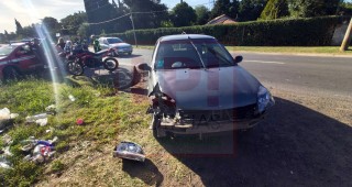 Chocaron un auto y un colectivo casi en el l&iacute;mite con Luj&aacute;n: los antecedentes que preocupan