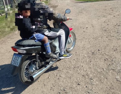 El angustiante momento que motochorros le hicieron vivir a un vecino rodriguense en Luj&aacute;n