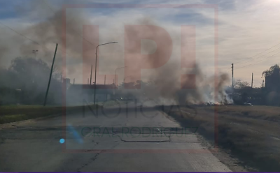 Video: incendio de ramas y basura afectó a vecinos y deportistas