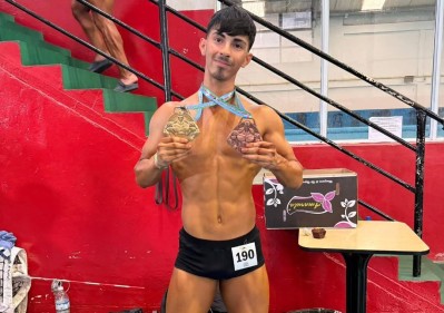 Un campe&oacute;n de los "m&uacute;sculos" rodriguense que festej&oacute; a nivel regional