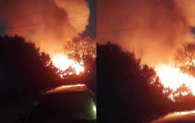 Voraz incendio consumió la humilde casa de una familia del barrio Altos del Oeste