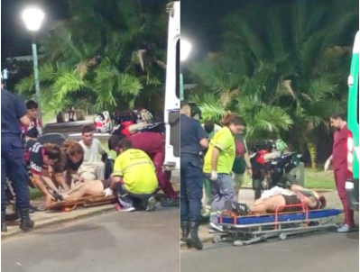 Una joven con desmayos y politraumatismos tras un desafortunado accidente en el centro