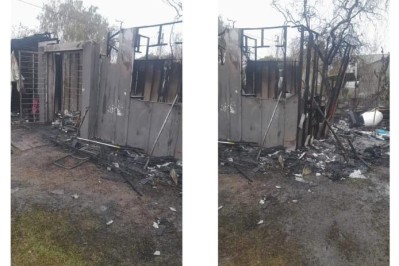 Tragedia en Los Naranjos: una familia perdi&oacute; su casa en un incendio y muri&oacute; su perrita