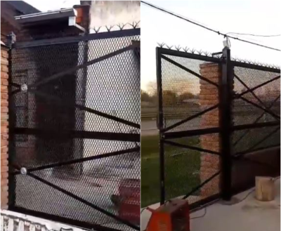 Increíble pero real: les robaron el portón corredizo que habían instalado hace un mes