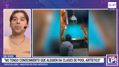 Los increíbles tiros del rodriguense que es maestro de pool artístico y va a ir a un torneo mundial