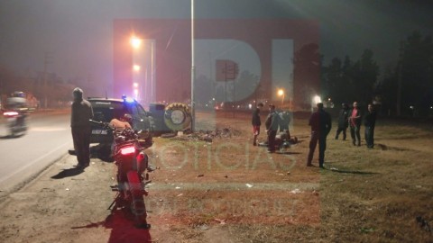 Otro de los accidentes de moto: Un joven fue hospitalizado tras un choque en Ruta 7