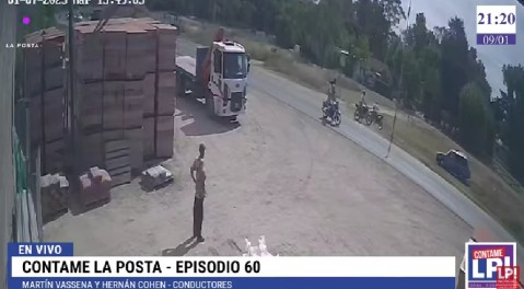 Video: así fue el ataque de motochorros a un joven en Ruta 24 a plena luz del día