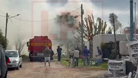 Terrible incendio deja un nene herido y a una familia afectada absolutamente sin más que lo puesto