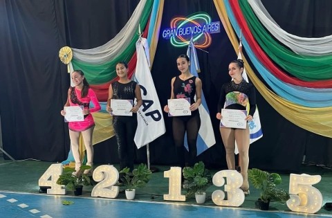 Patinadoras del club Alem obtuvieron podios y sacaron pasajes a un certamen nacional