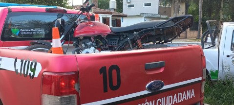 La Patrulla Municipal interceptó un chico de 16 años en una moto robada