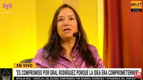 Natalia Ruiz: "Obviamente que si ingresás a la política van a querer ensuciarte y pisarte la cabeza"