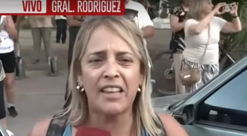 Video: la furia de una vecina en la marcha por inseguridad en General Rodríguez