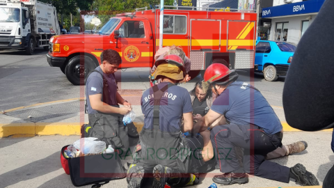 Susto por un hombre que se desplomó en plena calle en el centro de General Rodríguez: rápida reacción de vecinos