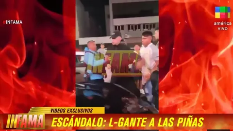 Video: contra quién se peleó ferozmente L-Gante en plena noche porteña
